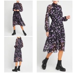 NWT OPT On The Run Floral Midi Dress, Size Small
